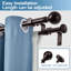 Tringle à rideaux double réglable Lipsey-1723942633-1723942637
