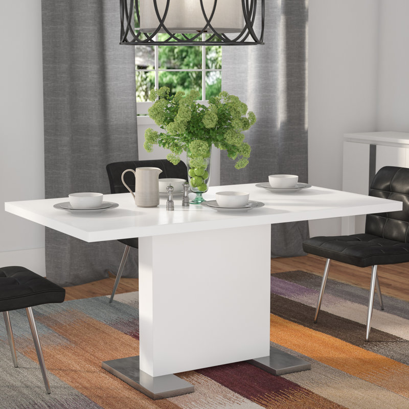 Moorhead Dining Table, White