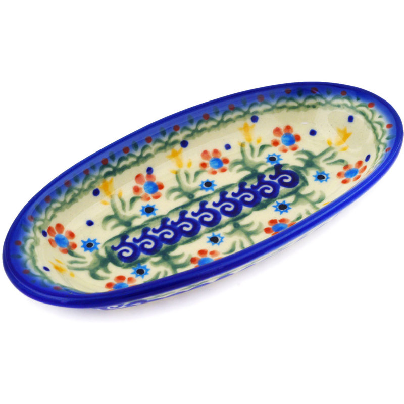 Spring Flowers Stoneware Platter