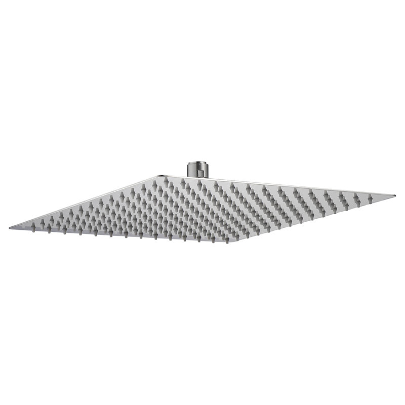 Pomme de douche carrée 12 po, Nickel brossé
