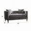 Causeuse en velours Sidonia avec 2 coussins