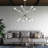 Aufmann 12 - Light Dimmable Sputnik Modern Linear Chandelier