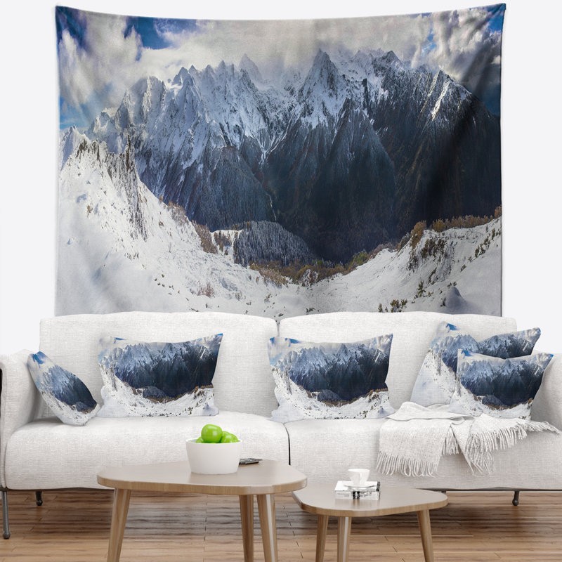 Tapisserie Schafer Winter Mountain in Svaneti, H 50 po x l 60 po