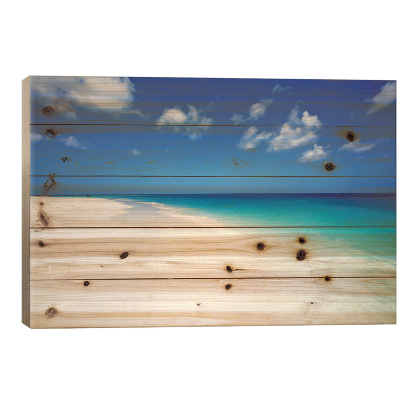 «Serenity in Aruba I» par Mark Paulda - impression sans cadre sur bois, L 26 po x H 18 po