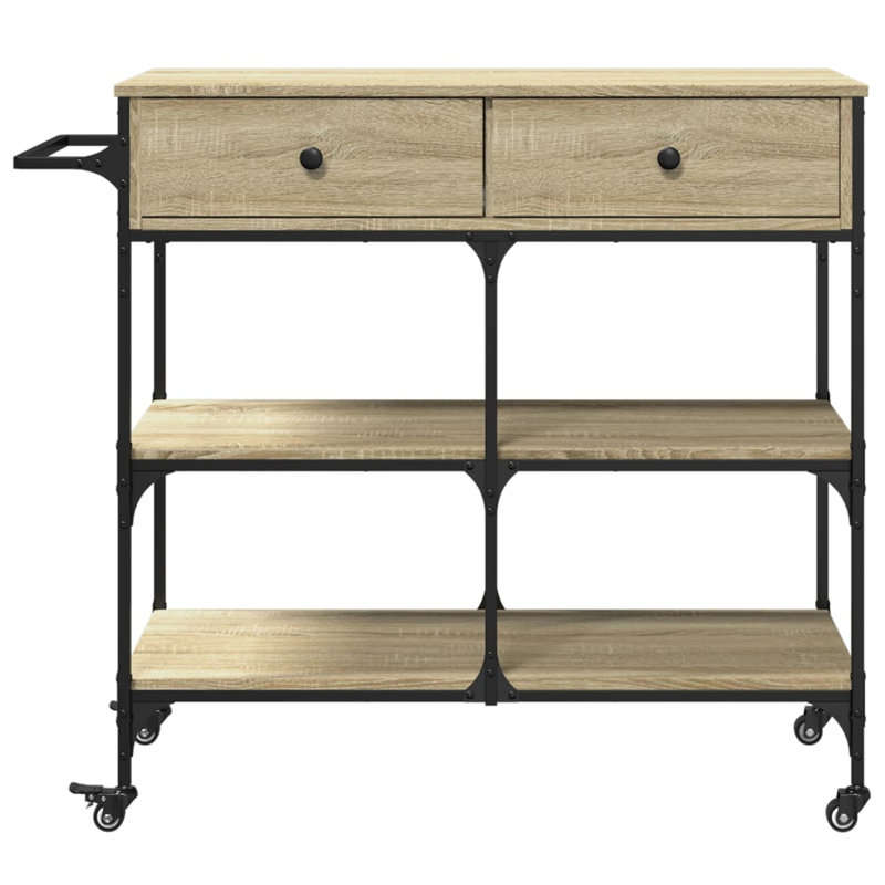 Kitchen Serving Cart, Beige
