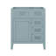 Meuble-lavabo de 30 po sans lavabo supérieur, base d'armoire seulement, armoire de rangement de salle de bain avec 3 tiroirs, une porte avec tablette-2595506