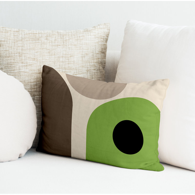 Coussin intérieur / extérieur en polyester filé Yenz, Chartreuse
