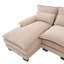 Canapé en U en forme de U de United We Win, canapé modulaire en chenille confortable de 110 po à 4 places pour le salon, canapé-lit modulaire avec méridienne double et mousse à mémoire de forme pour appartement-1086773732