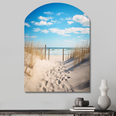 Runge - Coastal Beach Sand Arch Shape Irregular Metal Wall Decor