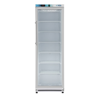 12 pieds cubes Congélateur commercial avec porte vitrée en acier inoxydable - Dégivrage manuel (km-FMD12SGD)