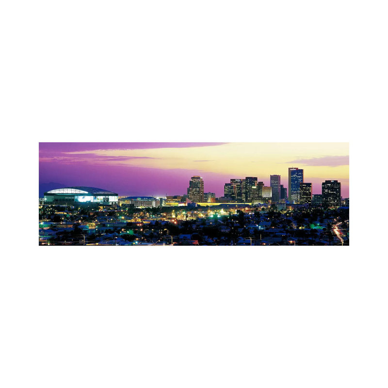 Phoenix AZ- Gallery-Wrapped Canvas Giclée, 24" H x 72" W