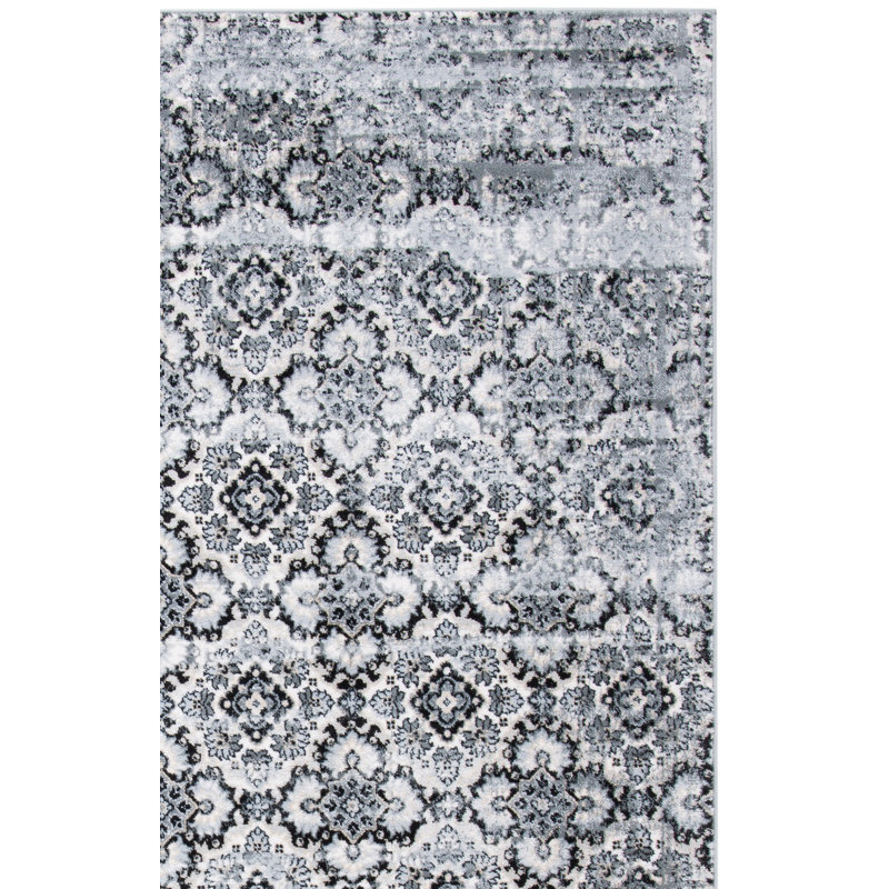 Kirandeep Performance Damask Rug, Runner 2'2" x 9'