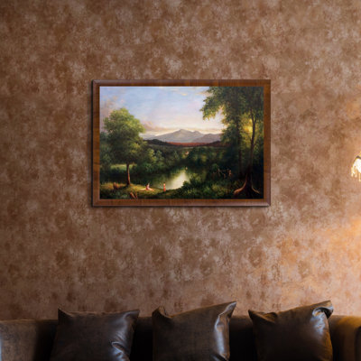 «View on the Catskill - Early Autumn, 1837» par Thomas Cole - Reproduction d'art sur toile encadrée