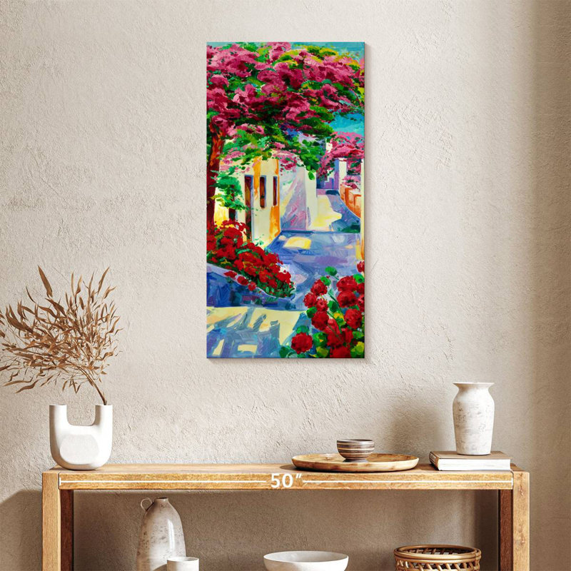 Santorini Vacation, 36" H x 18" W