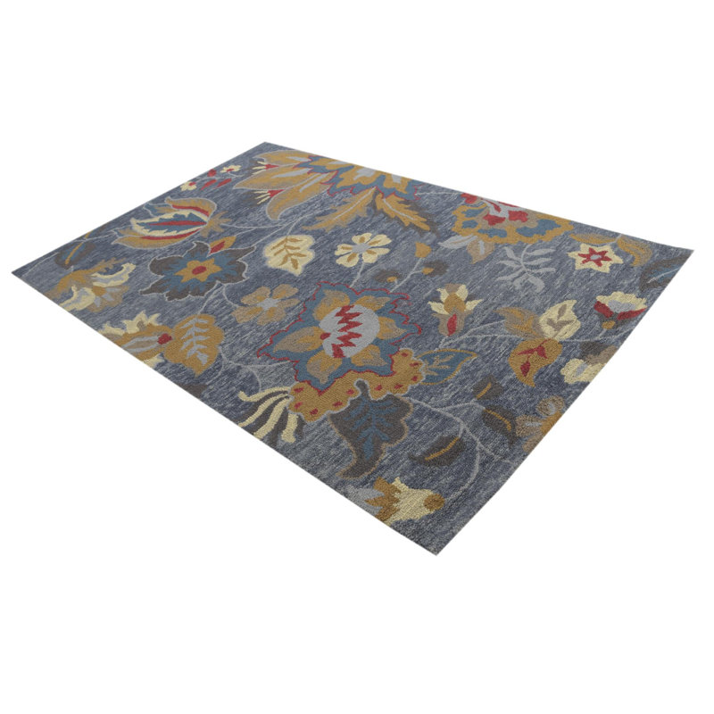 Tapis bleu Paras