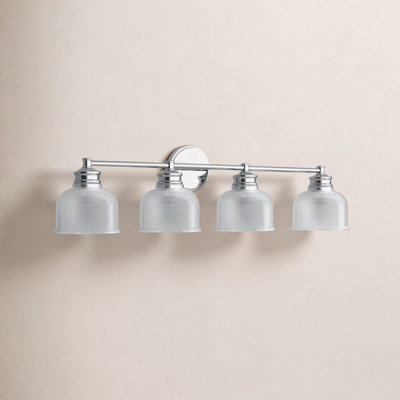 Besima 4 Light Hammered Dimmable Vanity Light