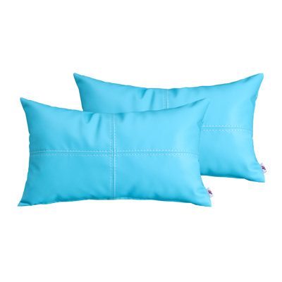 Faux Leather Pillow Cover