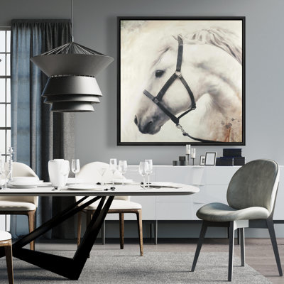 "Darius le cheval blanc" sur toile
