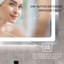 Miroir de salle de bain à DEL 24,28 po - Étanche, écoénergétique, salle de bain 15, aluminium - Réfléchissant