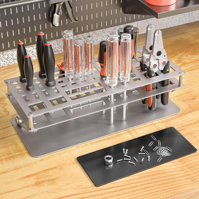 Organizer Holder Screw-Driver Storage Rack For Deskt...