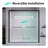 Frame Double Sliding Opening Soft-Close Shower Door  - Bathroom Sliding Opening Shower Door  - (6Mm) Thick Tempered Glass Door-122071495