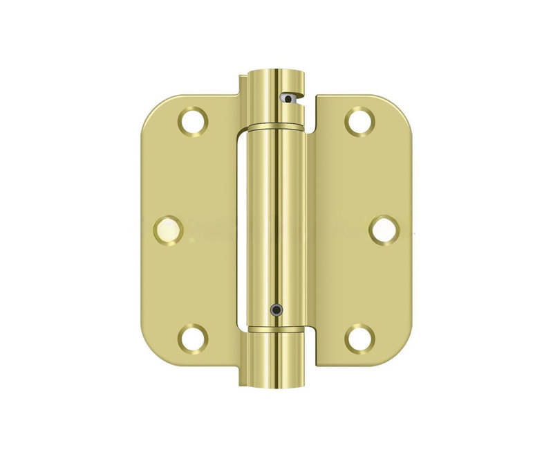 Steel Hinge, Polished Brass
