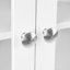 Armoire d'appoint de plancher avec deux portes et tablettes, armoires de rangement autoportantes