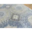 Tapis décoratif en laine de conception unique Stef noué à la main bleu/gris 7 pi 9 po x 9 pi 10 po Stef
