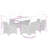  Garden Dining Set Grey, Dark Grey-1607975093-1607975095