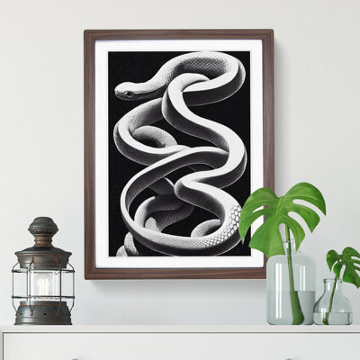 Coiled Snake - Single Picture Frame Print