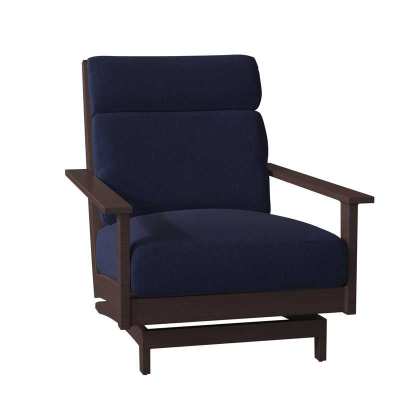 Kennebunkport Patio Lounge Chair with Cushions, Oak, No welt + Standard fill, Canvas Sand