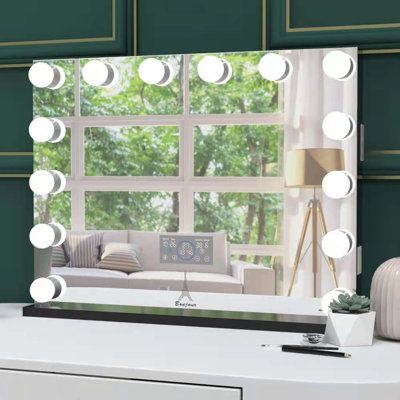 Beveled Lighted Makeup Mirror