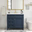 Meuble-lavabo simple 36 po avec plateau en céramique Dimitilde-439470281
