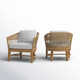 Dunkirk Teak Patio Chair with Sunbrella Cushions