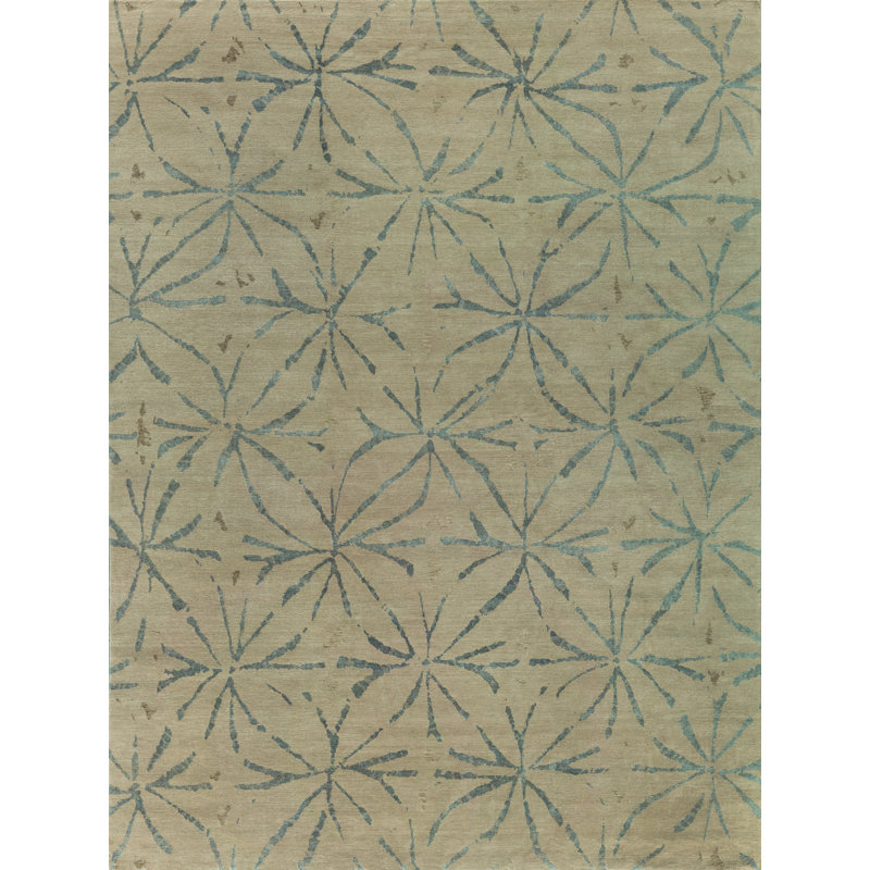 Kumo Geometric Area Rug in Tan/Gray, Runner 3' x 6'