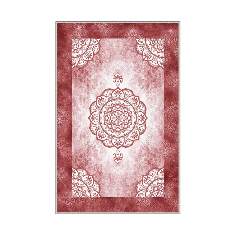 Antibacterial Hall Carpet, 3.3 x 9.8 ft, 100% Polyester, 650 g/m² | Non-Slip PVC Underside, 0.3 in Pile Height | Woven with 3D Digital Printing, Machine Washable, Durable & Stylish for Home Decor