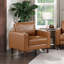 Chaise rembourrée en similicuir de style moderne-2128951225