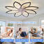Ventilateur de plafond 35,4 po avec lumières, télécommande 3 températures de couleur, ventilateur à 6 vitesses pour salon-1544690093-1544690095
