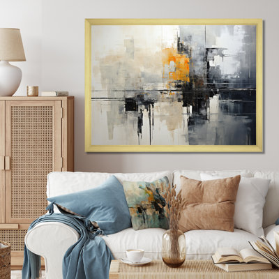 Gabreil Grey Collage Reflections I - Abstract Collages, art mural sur toile