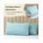 Luxclub 4 PC Aqua Queen Silky Soft Cooling Extra Deep Pocket Performance Sheet Set-123418289-134223516