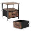 Chorley 1 Drawer Fabric Drawer Chest, Rustic Brown, UKFR Certified
