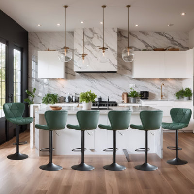 Swivel Adjustable Height Modern Bar& Counter Stool