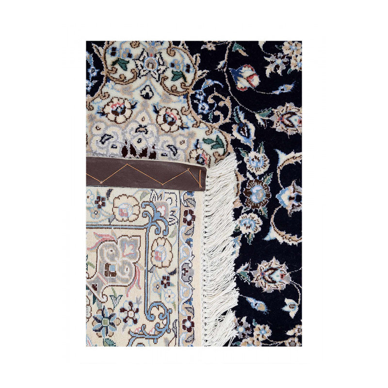 Tapis unique en laine et soie 2 pi 9 po x 3 pi 8 po Donyale