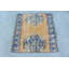 Tapis turc rétro en laine noué à la main de couleur anatolienne rétro orange vif pour chambre d'enfant et petit espace
