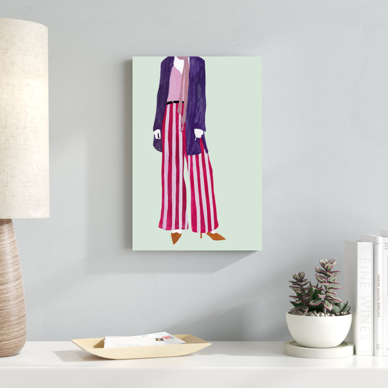 «Debout figure IV» par Melissa Wang - reproduction d'art sur toile tendue, H 18 po x l 12 po