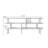 Light Brown Solid wood Rectangular Console Table-180578759