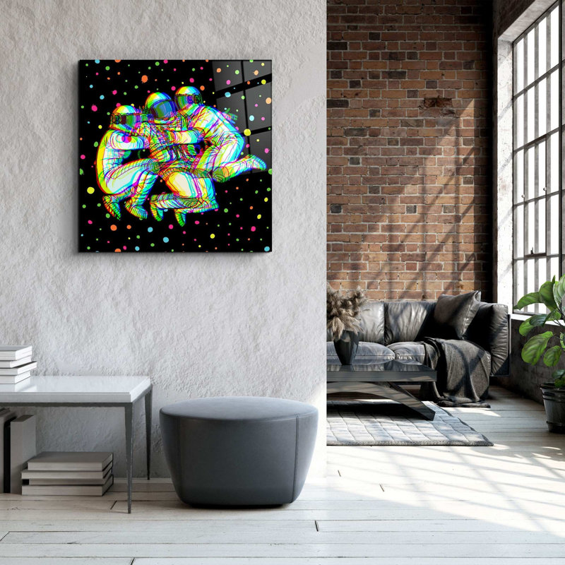 Superbe peinture décorative en verre trempé de 19,7 po x 19,7 po | 100% verre trempé, épaisseur: 0,16 pouce | Impression UV pour des couleurs éclatantes | Parfait pour la décoration intérieure, le salon ou le bureau