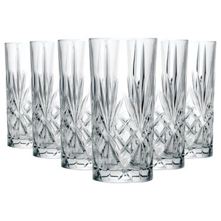 RCR Melodia 360ml Glass Highball Glass Glassware (Set of 6)