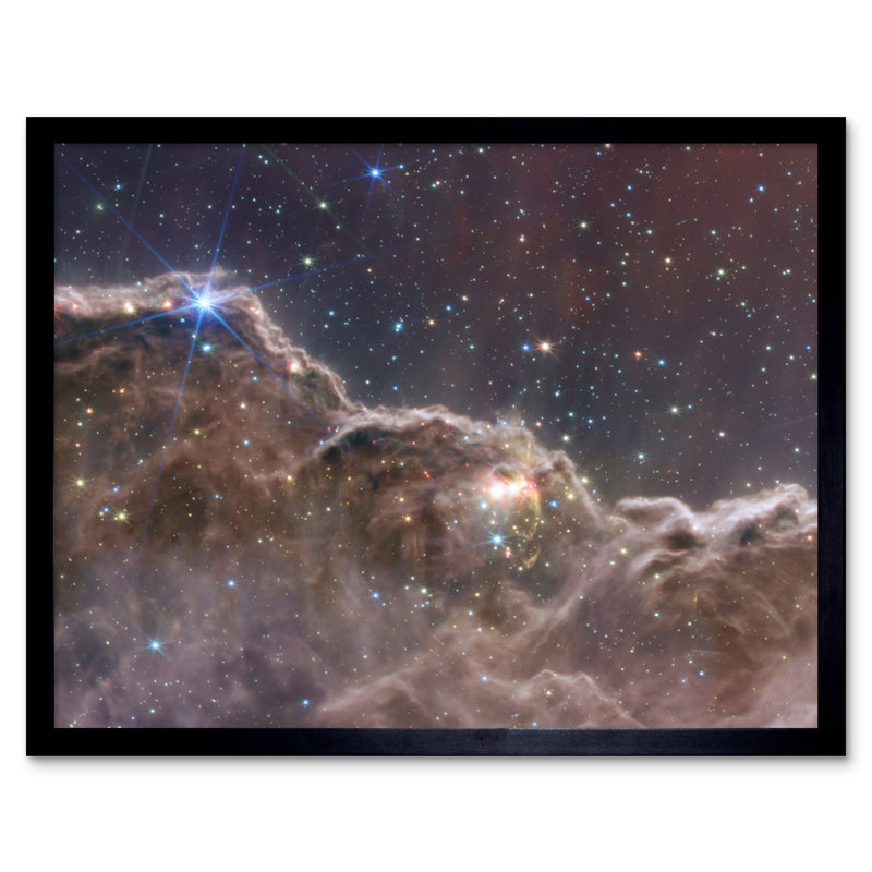 Cosmic Cliffs In The Carina Nebula NGC 3372 NIRCam And MIRI Composite Image - Single Picture Frame Print
