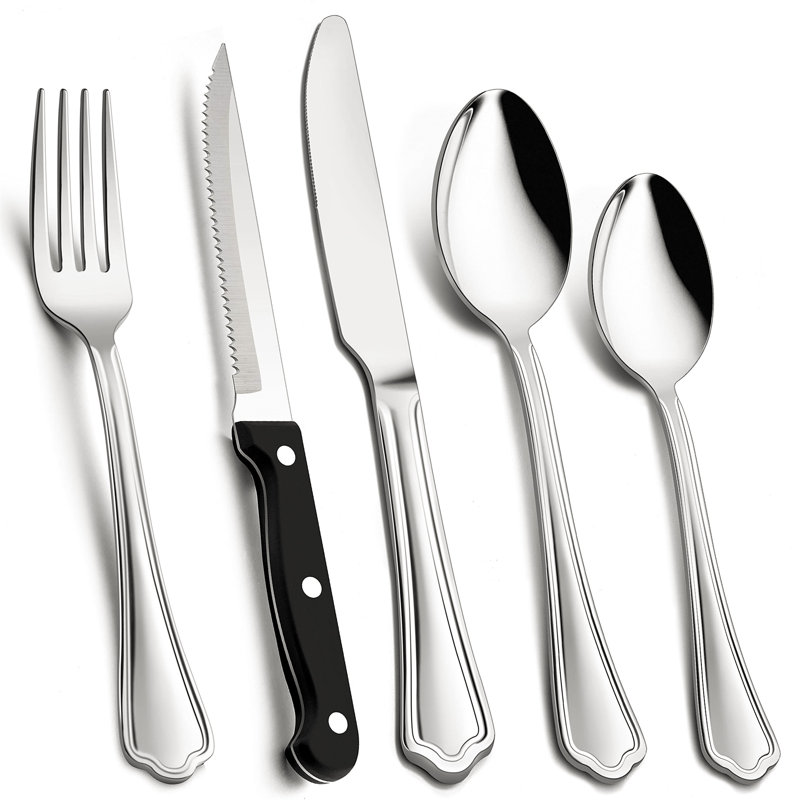 Latitude Run Aaila 30 Piece Stainless Steel Cutlery Set , Service for 6